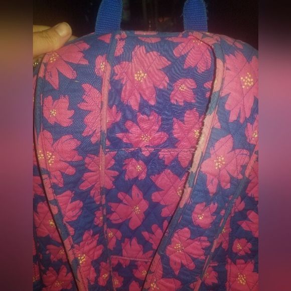 Vera Bradley💜Tropical Flower Design Pink and Purple Backpack - Picture 10 of 10